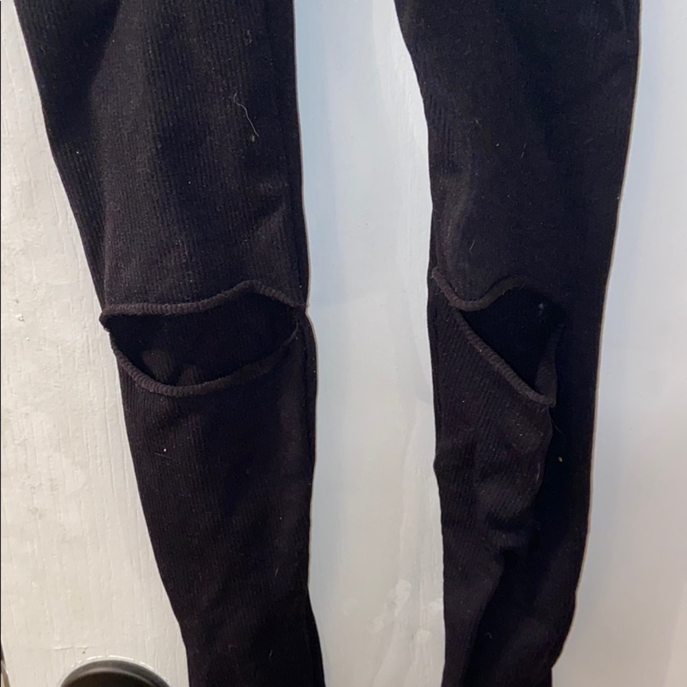 Free people high waisted cut knee leggings NWT